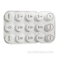 Botones de silicona conductores personalizados del teclado de control remoto multimedia